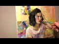 time laps oil portrait of Lioba Bruckner