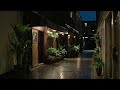 3 Hours 💧 Rain Sounds On Alleyway For Sleep,Insomnia,Study,Relax 🌧️ ASMR White Noise 수면유도 빗소리