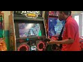 Playing Guitar Hero Arcade