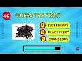 Guess the Fruit in 3 Seconds 🍍🍓🍌 | 50 Different Types of Fruit