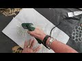How to make Stencils with a gluegun | glue gun crafts  | stencil painting on canvas