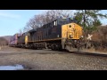 CSX Trains at Iona Island with Norfolk Southern and BNSF Power