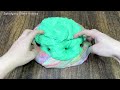 RAINBOW vs MINT I Mixing random into Glossy slime I  Relaxing slime videos#part1
