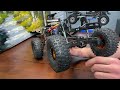 Axial SCX10 II with Axial SCX10 III Portal Axle Toyota Mojave II Hard Body Half Cab Crawler Build