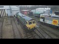 Class 92's & 73138 join stored 60's in Brush Yard..! Plus NEW GBRf Imported LOCOS 66311 & 66313