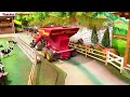 TRACTOR with WAGON Feed COWS on the Farm on the Corleone Farm | rc farming