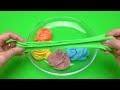 Satisfying Video | How to Make Rainbow Cloud Bathtub by Mix SLIME in Rainbow Eggs CLAY Cutting ASMR