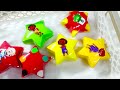Rainbow Eggs CLAY: Finding Pinkfong in Star with SLIME Coloring ! Satisfying ASMR Videos