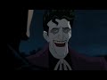 Joker tells Batman a joke and batman laughs