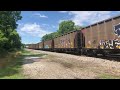 CSX 765 leads another empty coal train into Maxwell Yard on 6-10-24