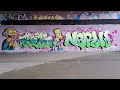 The simpsons graffiti wall. Nerv and moni 2023