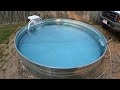 DIY Stock Tank Pool w/o cutting holes, she LOVES it!!