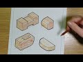 Isometric Drawing: Sketching and Rendering Wood Grain