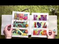 Watercolor sketchbook tour 2022.  A relaxing flip-through.  Gouache, watercolor, and ink