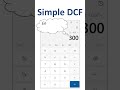 Simplest DCF possible