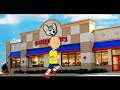 Caillou goes to chuck eeee cheese 5 times in a row