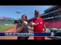 Retired Sox pitcher meets woman who also mastered 'knuckleball'