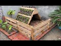 WoW - amazing ideas / Cool Green House For Your Dogs Happy / Cement And Wooden Pallet Creation