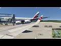 AEROFLY FS 4 Flight Simulator - Swiss Air Airbus A321 Wingview Landing And Taxi in Zurich Airport