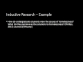 Inductive and Deductive Research Approaches