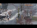 Trash Dumped after Garbage Truck Fire, Upper Macungie, Pennsylvania - 4.11.24