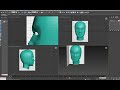 Autodesk 3ds Max 3D head modeling from box