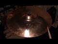 zildjian zbt 18in crash ride cymbal test