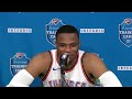 Reporter gets Nervous Asking Russell Westbrook A Question | Thunder Media Day | Sep 25, 2017