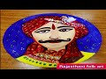 Rajasthani Folkart  folk art tutorial | Rajasthani Turban Man Painting