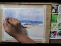 How to paint seascape in watercolours tutorial#watercolours  #painting #seascape #watercolor #art