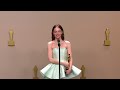 Emma Stone | Best Actress in a Leading Role | Oscars 2024 Press Room Speech