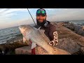 EXTREME Jetty FISHING/CAMPING for BIG FISH! Port Aransas Tx Day 1