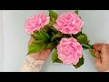 DIY | How To Make Rose Flower From Satin Ribbon Easy | Satin Ribbon Flowers Easy