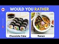 Would You Rather..? Food Edition 🍕🍔| Hardest Choices Ever😨