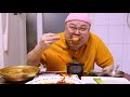 He is very hungry.  [Stir-fried Pork,Rolled Omelet,Spam] Mukbang Eatingshow