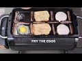 Cast Iron Cooking with BioLite FirePit: Breakfast Arranged Neatly