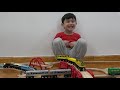 Johny Unboxes MTA Munipals Long Island Railroad With MTA Train Toys On Wooden Track Layout