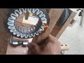 Homemade coil motor winding machine