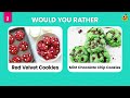 Would You Rather...? RED FOOD vs GREEN FOOD Edition 🍓🍏 Quiz Time