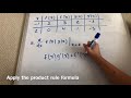 Sig Test #20: Chain, Product & Quotient Rule