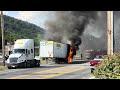 Tractor Trailer Fire - Berkeley Springs, WV