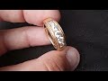 moissanite and gold-plated silver ring off of Amazon around 125