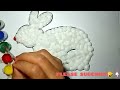 How to make rabbit with cotton POSTER