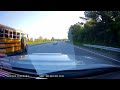 Close call with a school bus