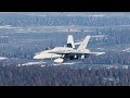 Winter Close Air Support F/A-18C Road Base | 4K Amazing Graphics DCS World