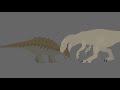 Indominus Rex VS Ankylosaurus || Stick Nodes Test Animation Battle