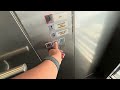 Kone EcoDisc brake imitation! Schindler 5500 MRL Traction elevator 1 at DFO Homebush, NSW