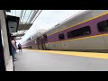 MBTA Commuter Rail Newburyport/Rockport Line Arriving at Chelsea w/ Horn Sequence (June 22, 2024)