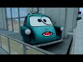 Big & Small:McQueen and Mater VS Captain America Chico Zombie Slime apocalypse cars in BeamNG.drive