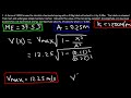 Energy In a Simple Harmonic Oscillator - Maximum Velocity & Acceleration Calculations